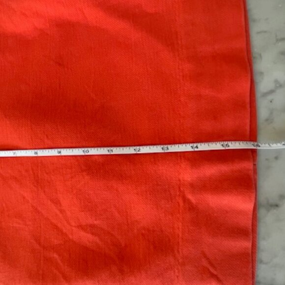 J. CREW Orange Double Serge Cotton Mini A Line Skirt 10 - Picture 13 of 13